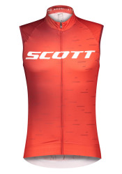 Męska koszulka kolarska Scott Shirt M's RC Pro w / o sl Fier Rd / Whte