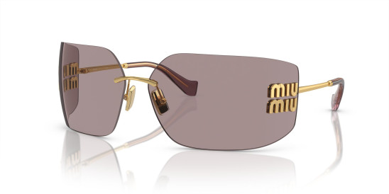szczegóły Okulary przeciwsłoneczne Miu Miu 0MU 54YS 5AK06I80 Gold-Light Purple Brown