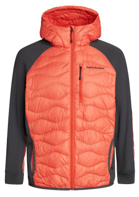 Peak Performance M Helium Down Hybrid Hood J Zeal Orange