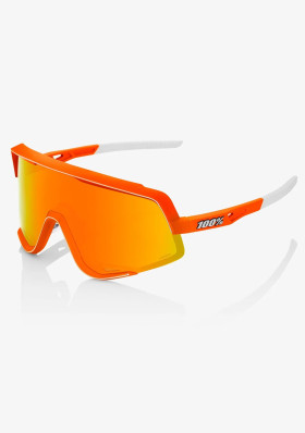 100% GLENDALE - Soft Tact Neon Orange - HiPER Red Multilayer Mirror Lens