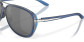 podgląd Damskie okulary przeciwsłoneczne Oakley 4129-2458 Split Time Mtt Trans Blue w/ Prizm Black