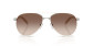 podgląd Okulary przeciwsłoneczne Prada PR B57S 23E10S – Srebrny / Caff Sfumato Specchio Oro