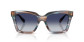 podgląd Okulary przeciwsłoneczne Dolce & Gabbana DG4498 34481455 – paskowany niebiesko-szary / niebieskie gradientowe soczewki