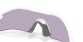 podgląd Oakley 9495-0836 Radar Plate Polished White z okularami sportowymi Prizm Slate