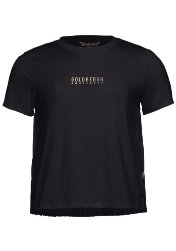 T-shirt damski Goldbergh Groove Top z krótkim rękawem czarny