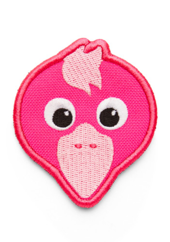 Affenzahn Velcro badge Flamingo