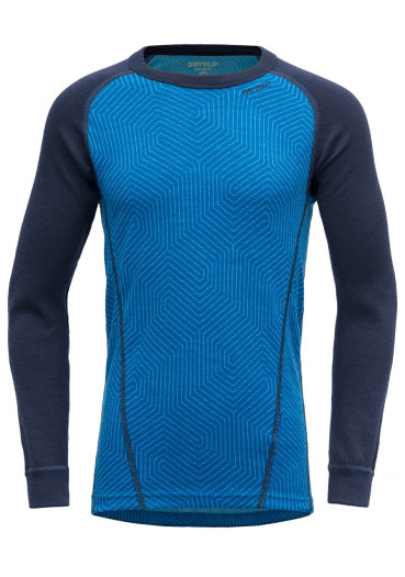 szczegóły Dětské tričko Devold Duo Active Junior Shirt Skydiver/Evening