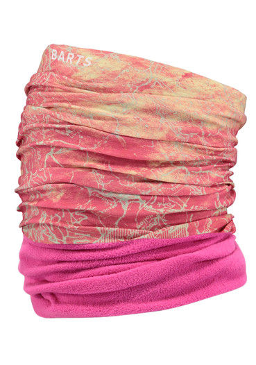 detail Szalik Barts Multicol Polar Map Pink