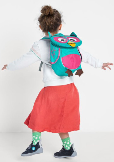szczegóły Dziecięcy plecak Affenzahn Owl small - turquoise