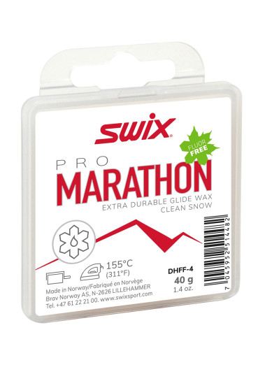 szczegóły Swix DHFF-4 Marathon Pro 40g bílý, skluzný vosk
