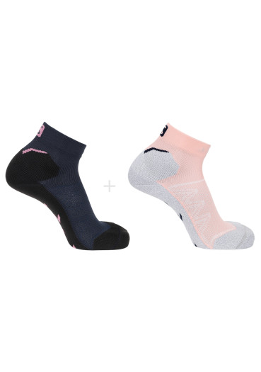 szczegóły Skarpety damskie SALOMON SPEEDCROSS ANKLE 2PP INDIA INK/PEACHY KEEN