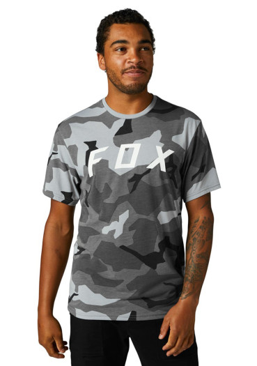 szczegóły Męska koszulka Fox Bnkr Ss Tech Tee Black Camor