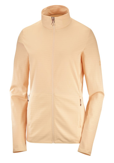 szczegóły Salomon Outrack Full Zip Mid W Apricot Ice