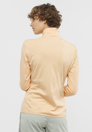 szczegóły Salomon Outrack Full Zip Mid W Apricot Ice