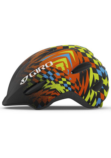szczegóły KASK DZIECIĘCY GIRO SCAMP MAT CZARNA KRATKA FADE