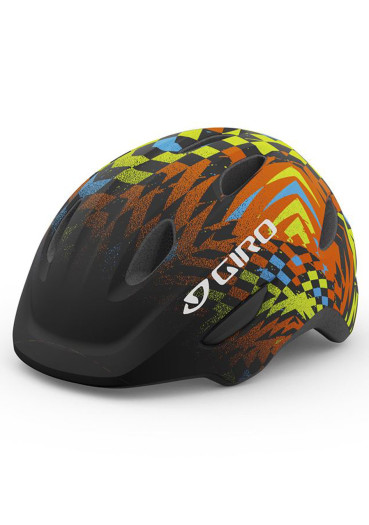 szczegóły Dziecięcy kask rowerowy Giro Scamp Mat Black Check Fade