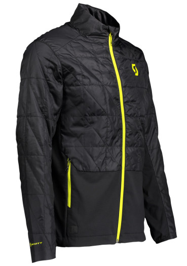 szczegóły Męska kurtka Scott Jacket M's Insuloft Hybrid FT Black/Sulphur Yellow