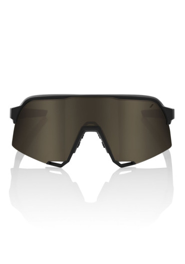 szczegóły 100% S3 - Soft Tact Black - Soft Gold Mirror Lens