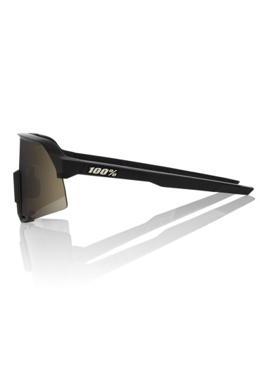 szczegóły 100% S3 - Soft Tact Black - Soft Gold Mirror Lens