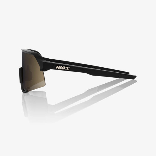 szczegóły 100% S3 - Soft Tact Black - Soft Gold Mirror Lens