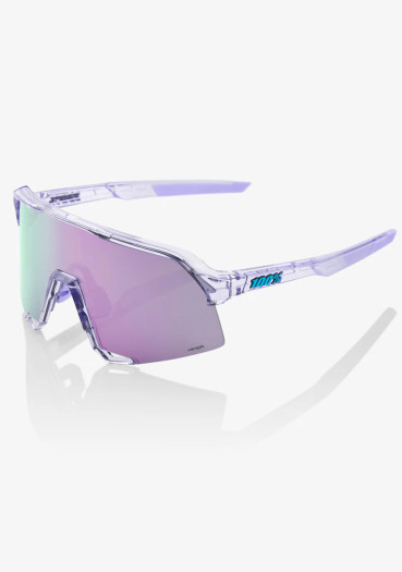 szczegóły Okulary rowerowe 100% S3 Polished Translucent Lavender, HiPER Lavender Mirror Lens