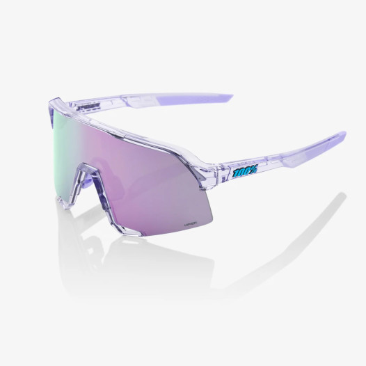 szczegóły Okulary rowerowe 100% S3 Polished Translucent Lavender, HiPER Lavender Mirror Lens