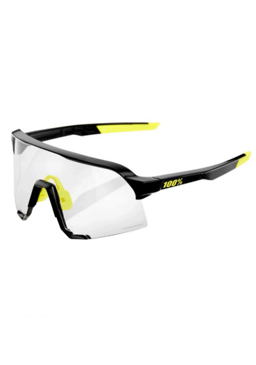 szczegóły Okulary przeciwsłoneczne 100% S3 - Gloss Black - Photochromic Lens