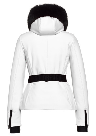 szczegóły Goldbergh Hida Jacket Real Fox Fur White