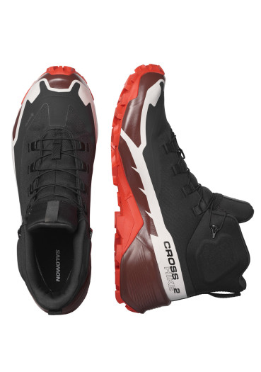 szczegóły Męskie buty Salomon CROSS HIKE MID GTX 2 – Black / Bitter Chocolate