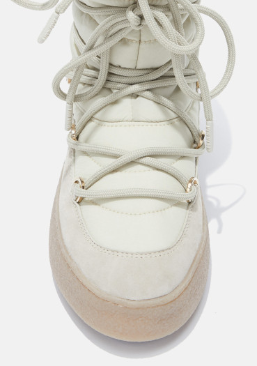 szczegóły Dámské boty Moon boot Ltrack Suede Nylon 002 Sand
