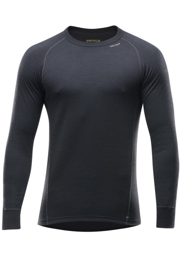 szczegóły Pánské triko Devold Duo Active Merino 210 Shirt Man Black