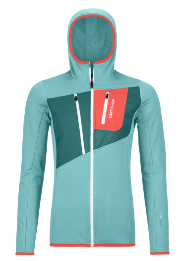 szczegóły Ortovox Fleece Grid Hoody W Ice Waterfall
