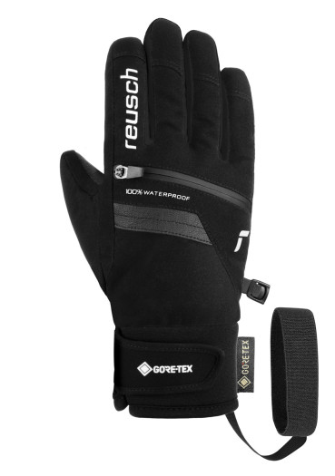 szczegóły Dětské rukavice Reusch Travis GORE-TEX® Junior - Black/Silver