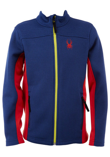 szczegóły Dziecięcy sweter Spyder Boys Bandit Full Zip Abyss/volcano