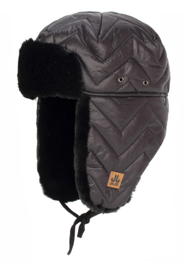 szczegóły Damska czapka Jail Jam Honey Bee Aviator 001 Black – stylowa i ciepła pilotka