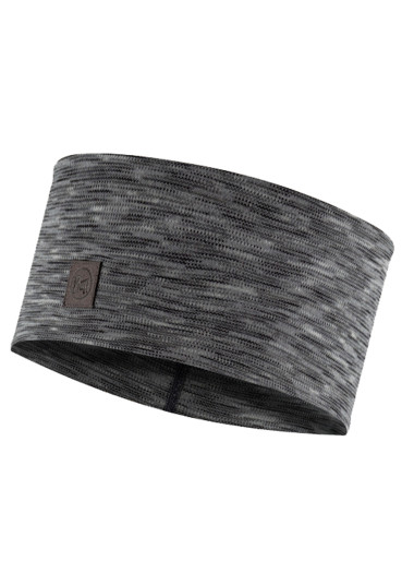 szczegóły Opaska Buff 129735.952.10 Merino Wide Headband Multistripes Fog Grey
