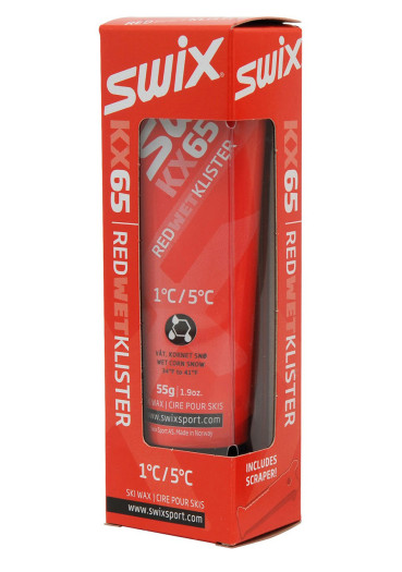 szczegóły Swix KX65 Klistr, czerwony, +1°C/+5°C, 55g