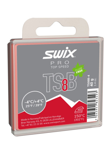 szczegóły Swix TS08B-4 Top Speed B,červený,-4°C/+4°C,40g