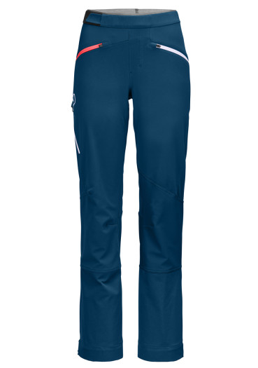 szczegóły Dámské lyžařské kalhoty Ortovox Col Becchei Pants W Petrol Blue