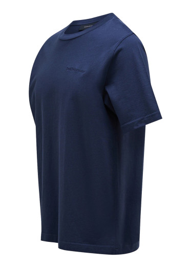 szczegóły Męska koszulka Peak Performance M Original Small Logo Tee – Blue Shadow
