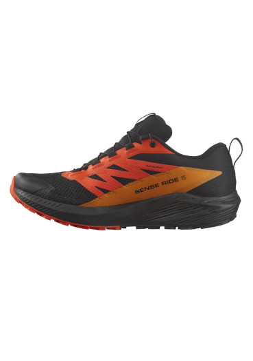 szczegóły Męskie buty do biegania Salomon Sense Ride 5 GTX – Black/Scarlet Ibis