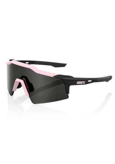 szczegóły Okulary przeciwsłoneczne 100% Speedcraft SL Soft Tact Desert Pink, Smoke Lens