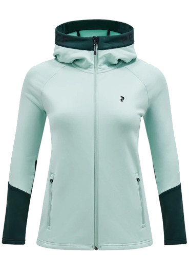 szczegóły Peak Performance W Rider Zip Hood Delta Green/Scarab Green