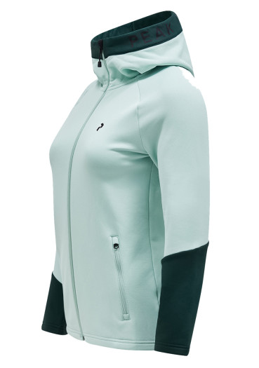 szczegóły Peak Performance W Rider Zip Hood Delta Green/Scarab Green