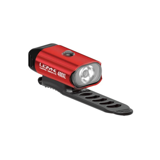 szczegóły Lampka przednia Lezyne Mini Drive 400, czerwona/wysoki połysk