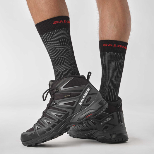 szczegóły Męskie buty Salomon X ULTRA PIONEER MID GTX – Black / Magnet
