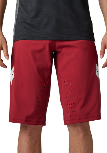 szczegóły Męskie szorty rowerowe Fox Defend Short Aurora Bordeaux