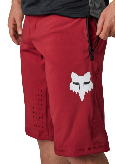 szczegóły Męskie szorty rowerowe Fox Defend Short Aurora Bordeaux