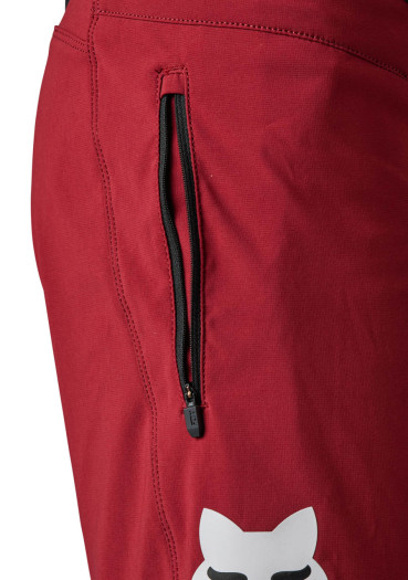 szczegóły Męskie szorty rowerowe Fox Defend Short Aurora Bordeaux