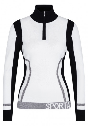 detail Damski sweter Sportalm Optical White 162451380101